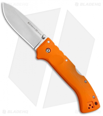 Cold Steel Ultimate Hunter Lockback Knife Blaze Orange G-10 (3.5" Satin) 30URY