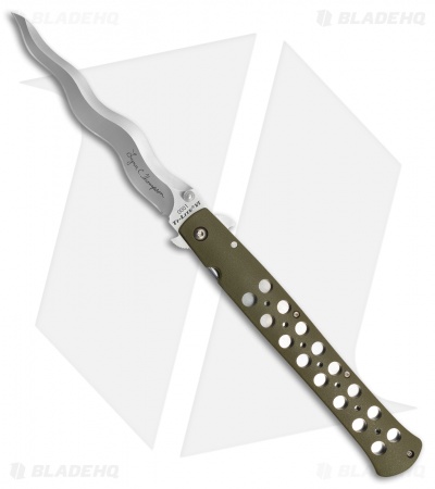 Cold Steel Lynn Thompson Ti-Lite Liner Lock Knife Green (6" Satin Kris)