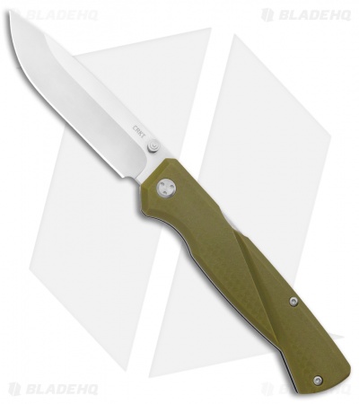 CRKT Steigerwalt Kova Front Lock Knife OD Green GFN (3.5" Satin) 6434