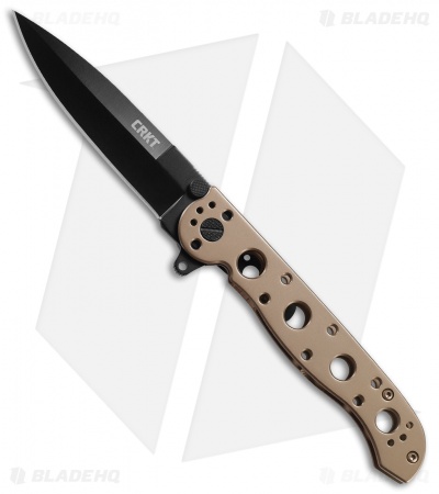 CRKT Carson M16-03BK Frame Lock Flipper Knife Stainless Steel (3.6" Black)