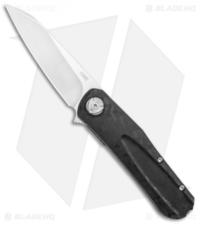 CRKT Mah-Hawk Spring Assisted Knife Black GRN (3.12" Satin)