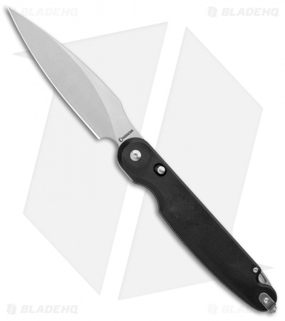 Daggerr Knives Parrot Liner Lock Knife Red Micarta (4.75" Black)