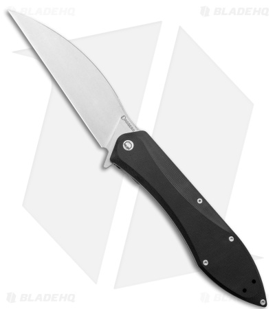 Daggerr Knives Voron Frame Lock Knife Black G-10 (5.2" Stonewash)