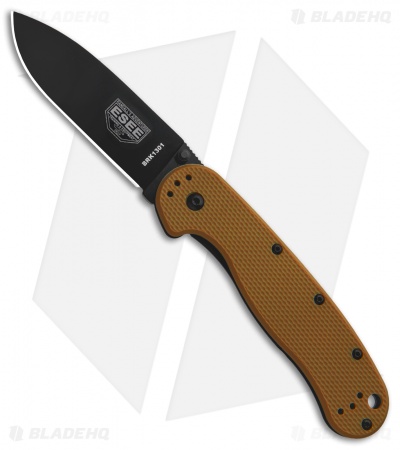 BRK Jeff Randall Avispa Frame Lock Knife Coyote Brown (3.5