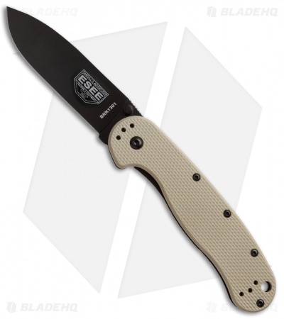 BRK Jeff Randall Avispa Frame Lock Knife Desert Tan (3.5