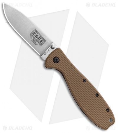 ESEE Zancudo Frame Lock Knife Coyote Brown (3" Stonewash D2)