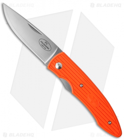 Fallkniven PCso Folding Knife Orange Grilon (4" Satin)