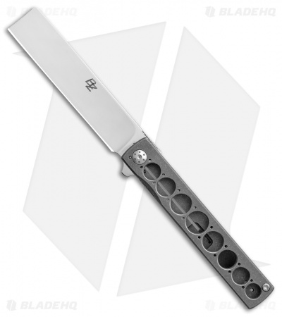 Brad Zinker Custom CZ Razor Frame Lock Knife Titanium (3.3