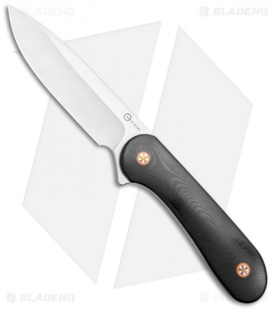 CIVIVI Elementum Fixed Blade Knife Contoured Black G-10 (4" Satin)