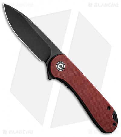 CIVIVI Elementum Liner Lock Knife Burgundy G-10 (2.9" Black)