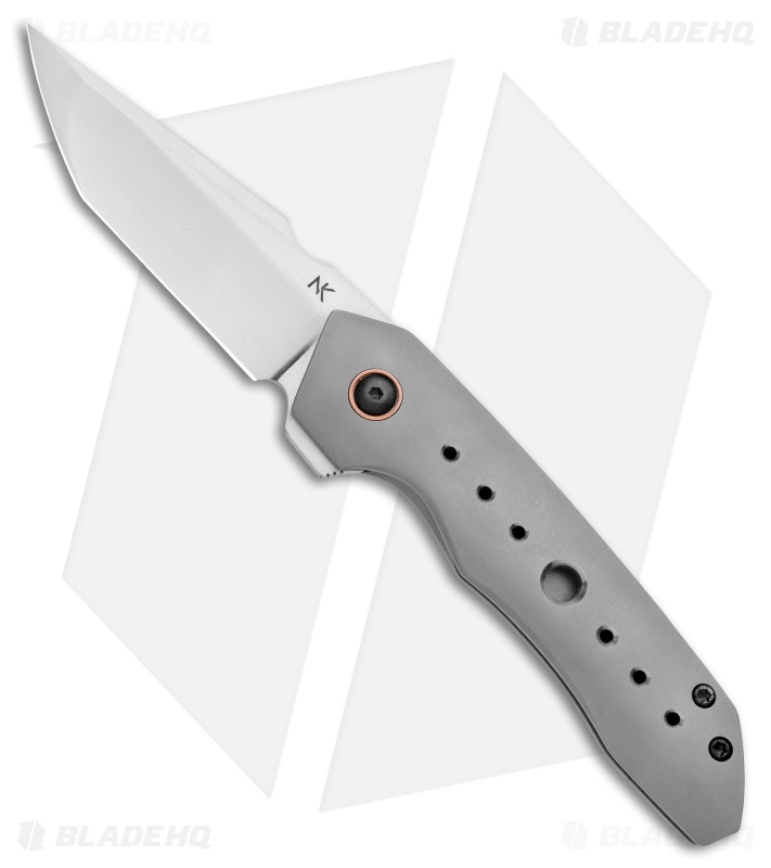 Chad Nell Custom Gent Udt Frame Lock Knife Titanium (3