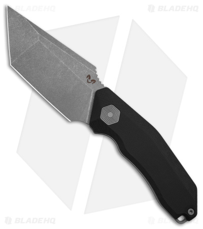 Damned Designs Yokai Fixed Blade Tanto Knife Black G-10 (4.7" SW)