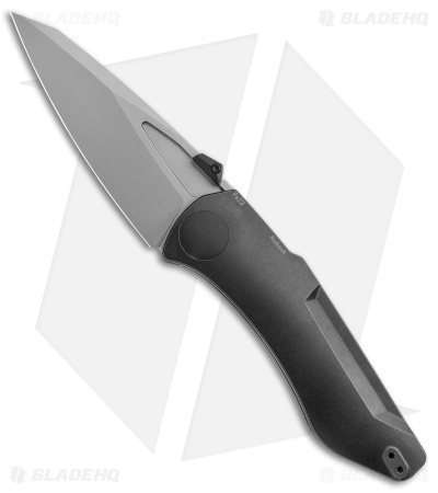 Jake Hoback Knives Summit Frame Lock Knife Black Titanium (4.25