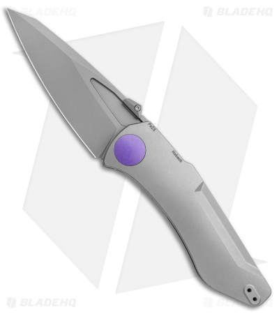 Jake Hoback Knives Summit Frame Lock Knife Titanium/Purple (4.25" SW)