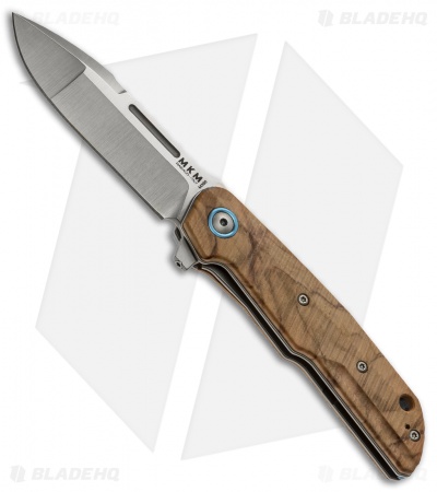 MKM Terzuola Clap Liner Lock Knife Olive Wood (3" Satin) LS01-O