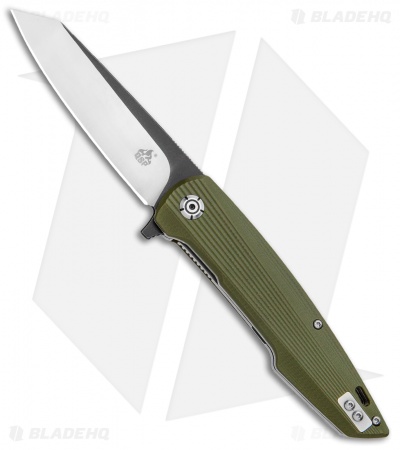 QSP Phoenix Liner Lock Knife OD Green G-10 (3.75" Two-Tone)