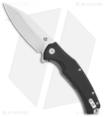 QSP Snipe Liner Lock Knife Black G-10 (3.57" Satin)