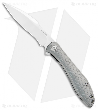 Moen Designs Mongoose Frame Lock Knife Titanium/Lava Flow Fat CF (3.63" Satin)