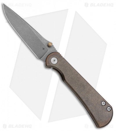 Toor Knives Merchant 2.0 Tanto Frame Lock Knife Moss Titanium (3.4