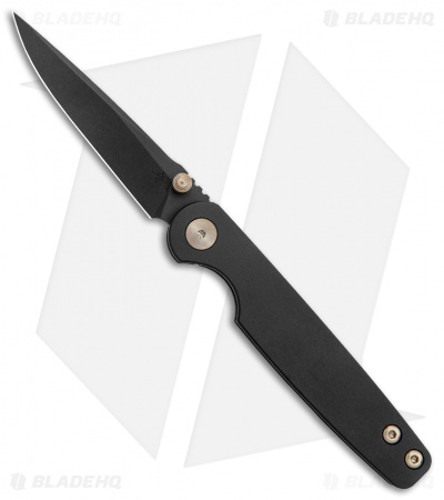 Toor Knives Suitor Frame Lock Knife Shadow Black Titanium (3