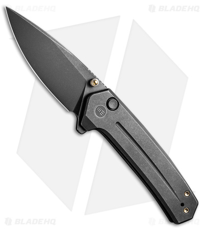 WE Knife Co. Culex Button Lock Knife Black Titanium (3" Black SW) 21026B-2