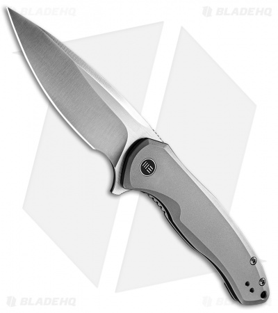 WE Knife Co. Kitefin Frame Lock Knife Gray Ti (3.24" Satin) 2001H