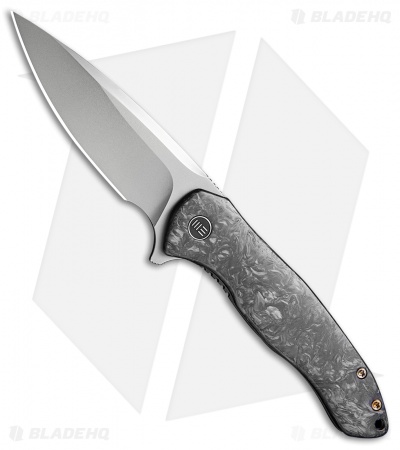 WE Knife Co. Kitefin Frame Lock Knife Marble CF (3.24" Bead Blast) 2001A