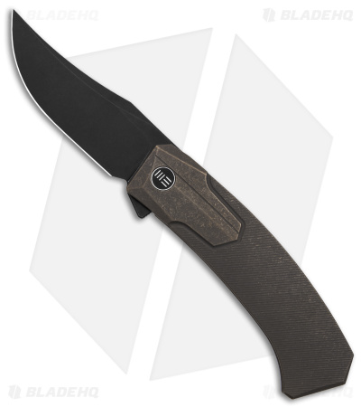 WE Knife Co. Shuddan Frame Lock Knife Bronze Titanium (3.48