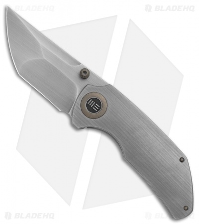 WE Knife Co. Thug Frame Lock Knife Gray Titanium (2.6" Stonewash)