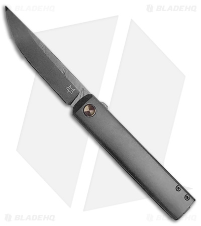 Fox Knives CHNOPS Liner Lock Knife Sandblasted Titanium (3.25" Damascus)