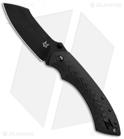 Fox Knives Pelican Liner Lock Knife Carbon Fiber (3.5" Black) FX-534 CF