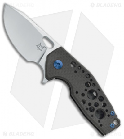 Fox Knives Vox Suru Flipper Knife Carbon Fiber Blue Hardware *Discounted