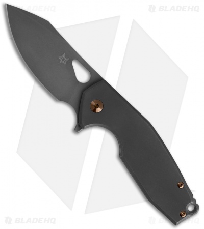 Fox Knives Vox Yaru Frame Lock Knife PVD Titanium (2.9" Black SW)