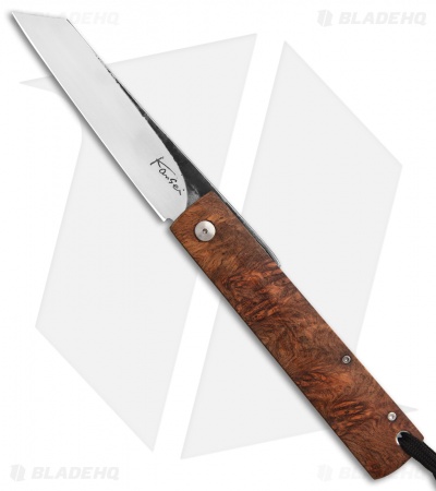Kansei Matsuno Custom F011 Large Friction Folder Knife Quince (3.3" Satin)