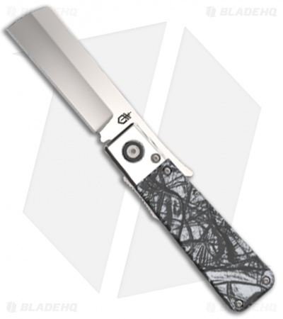 Gerber Jukebox Front Flipper Liner Lock Knife Black Marble (2.75" Satin)
