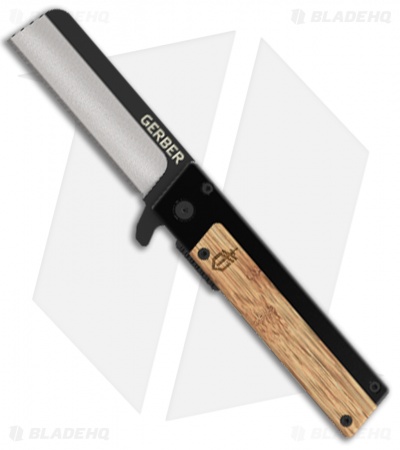 Gerber Quadrant Flipper Frame Lock Knife Bamboo (2.75" Two-Tone)