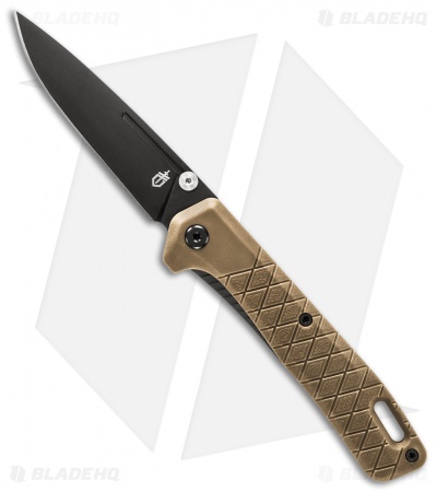 Gerber Zilch Linerlock Knife Coyote Brown FRN (3.1" Black) 30-001880
