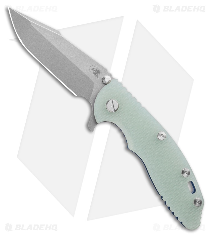 Hinderer XM-18 3.5 Harpoon Spanto Knife | Translucent + Stonewash