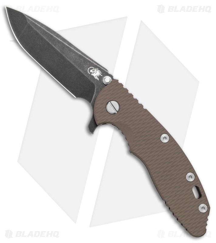 Hinderer Knives XM-18 3.5 Spanto Knife FDE G-10 (Battle Black) - Blade HQ