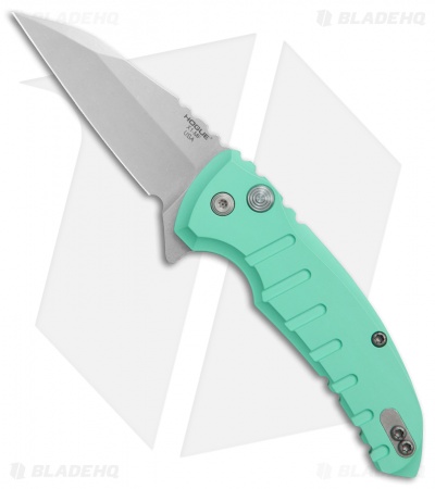Hogue X1 Microflip Wharncliffe Flipper Knife Matte Aqua (2.6" SW) 24163