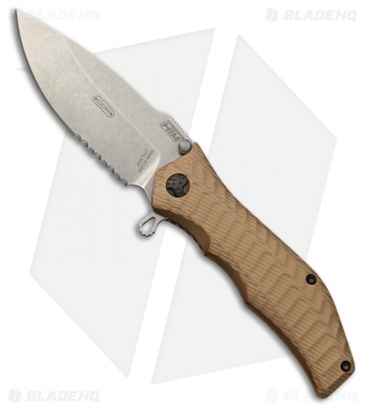 HTM Darrel Ralph Gun Hammer Torpedo Liner Lock Knife FDE (3.5