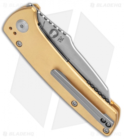 Kansept Knives Main Street | Liner Lock Knife | Brass | Blade HQ