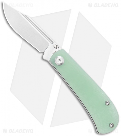 Kansept Knives Swan Bevy Slip Joint Knife Natural G-10 (2.5" Stonewash)