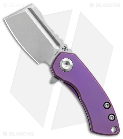 Kansept Knives Mini Korvid Frame Lock Knife Purple Titanium (1.5" SW S35VN)