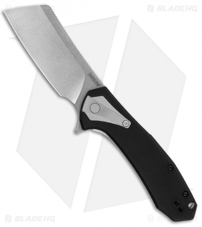 Kershaw Bracket Cleaver Assisted Frame Lock Knife Black G-10 (3.4" SW) 3455