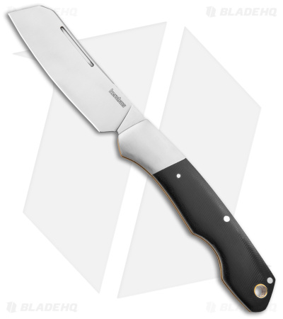Kershaw Parley Cleaver Slip Joint Knife Black Polished Micarta (3.1" Satin) 4384