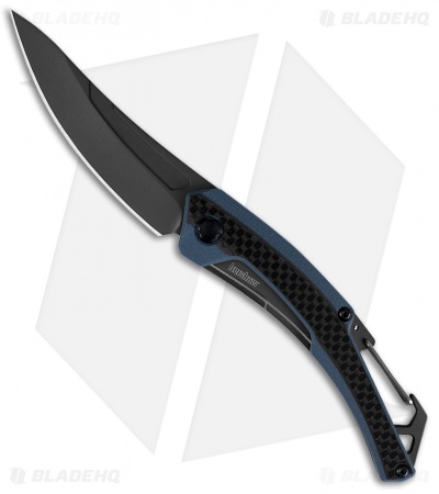 Kershaw Reverb XL Frame Lock Knife Carabiner CF/G-10 (3" Gray) 1225
