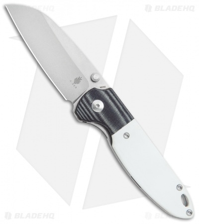 Kizer Conaway Deviant Liner Lock Knife White G-10 / Black Micarta (3