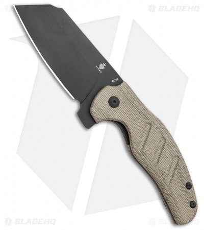Kizer Vanguard Sheepdog Liner Lock Knife Green Micarta (3.25" Black 10V)