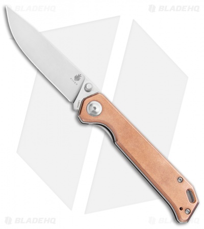 Kizer Vanguard Copper Begleiter Liner Lock Knife (3.5" Stonewash)